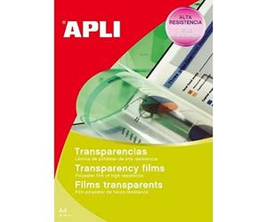 Apli 860 Boîte de 100 Films Transparents Antistatique pour Photocopieur