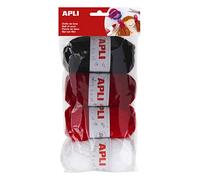 APLI Pelotes de fils à tricoter 946052 – 4 unités (50 g) tons rouges