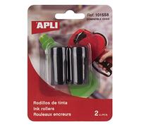 APLI-AGIPA 44232 Rouleau encreur Pince Étiqueter 1 Ligne Blister de 2 Unités