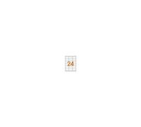 APLI-Agipa - Adhésif permanent - orange fluorescent - 70 x 35 mm 2400 rouleau(x) (100 feuille(s) x 24 boîte - étiquettes multi-emploi
