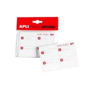 Apli 12558 - Bloc de 140 étiquettes blanches de congélation