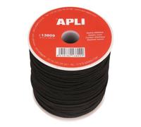 APLI Bobine fil élastique Ø 2 mm 100 m Noir