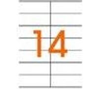 APLI Étiquettes 119017 – 105 x 40 mm – Blanc, adhésif permanent – 1400 étiquettes
