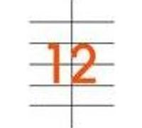 APLI-Agipa Etiquettes - Adhésif permanent - blanc - 105 x 49.39 mm 1200 étiquette(s) (100 feuille(s) x 12 boîte - étiquettes Blanc G