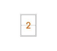 Agipa 101310 Lot de 200 Etiquettes multi usage coins arrondis 199,6 x 144,5 mm Blanc