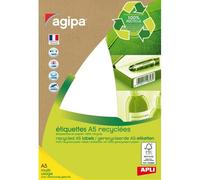 APLI-Agipa Etiquettes - Adhésif permanent en acrylique - blanc - 16 x 22 mm 1008 étiquette(s) (14 feuille(s) x 72 étiquettes