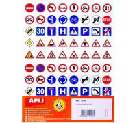 APLI Gommettes – 40 panneaux de signalisation – 320 pièces