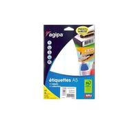Apli-Agipa - Mat - Adhésif Permanent - Blanc - 19 X 32 Mm 640 Étiquette(S) (16 Feuille(S) X 40 Enveloppe Avec Eurohole - Étiquettes Multi-Emploi