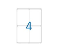 APLI-Agipa - Papier recyclé - mat - adhésif permanent - blanc - 99.1 x 139 mm 400 étiquette(s) (100 feuille(s) x 4 boîte - étiquettes