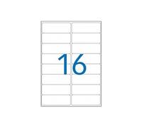APLI-Agipa - Papier recyclé - mat - adhésif permanent - blanc - 99.1 x 33.9 mm 1600 étiquette(s) (100 feuille(s) x 16 boîte - étiquettes