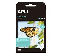 Apli Agipa - Pochette Feuilles Papier Photo Brillant Everyday - Format A4 - 20 Feuilles - 100 x 150 mm