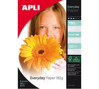 Apli Agipa - Pochette Feuilles Papier Photo Brillant Everyday - Format A4 - 20 Feuilles - 210 x 297 mm
