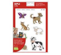 Generique Pochette de gommettes Apli Kids 12825 – 28 maxi gommettes thème animaux