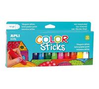 APLI Tubes de gouache solide Kids 14228 – Pack de 12 couleurs assorties – 10 g
