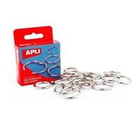 Generique Apli Anneaux de reliure métalliques 38 mm Boîte de 20 G