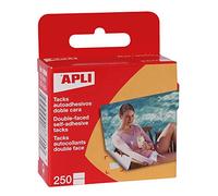 APLI Pastilles photo adhésives double-face 10 x 16 mm Noir – boîte de 250