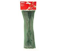 APLI Chenilles Ø 6 x 300 mm Vert – 50 pièces