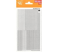 Apli DD14F - 1 Pochette de chiffres de transfert noirs - 2,5mm - 952 caractères