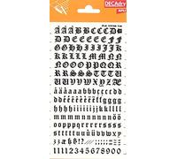 Apli DD17F - Lettres et chiffres transfert noirs 8 mm - 199 caractères