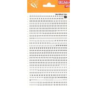 Apli DD21F - Lettres et chiffres transfert noirs - 2,5 mm - 731 caractères
