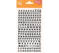 Apli DD4F - Lettres et chiffres transfert noirs - 6 mm - 214 caractères