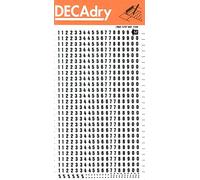 Apli DD52F - Chiffres transfert noirs - 4 mm - 528 caractères