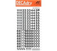 Chiffres Transfert Noir 8mm