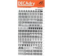 Apli DD9F - Lettres et chiffres transfert noirs 8 mm - 277 caractères