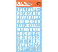 APLI Lettres transfert DDB12F - Majuscules blanches 12 mm, 117 caractères