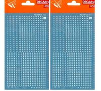 Apli DDB14F - Chiffres transfert blancs 2,5 mm 952 caractères (Lot de 2)