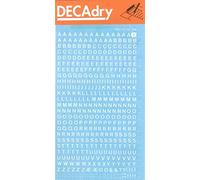 Lettres transfert majuscules blanches 4 mm 470 caractères - Apli