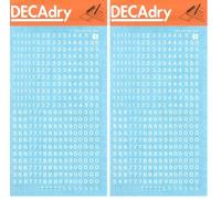 Apli DDB6F - Chiffres transfert blancs - 4 mm - 420 caractères (Lot de 2)