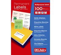 Apli DECAdry Boîte de 2400 Etiquettes multi-usage 70 x 36 Blanc