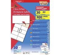 Apli DECAdry Pochette de 300 Etiquettes multi-usage 105 x 57,mm Blanc