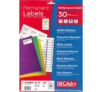 Apli DECAdry Pochette de 720 Etiquettes multi-usage 70 x 37 mm Blanc