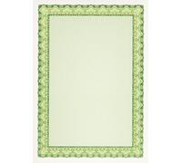Apli DSD1054 70 Hélicoïdal Certificat Din A4 Papier Jet d'Encre, 115 g, Coquille Vert Emeraude