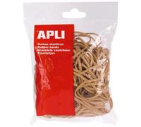 APLI Bracelets élastiques 12854 en caoutchouc naturel 60 x 2 mm - Sachet 100 g