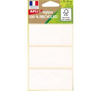 APLI Étiquettes multi-usages 34 x 75 mm blanc 100% recyclable 21 étiquettes