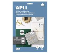 APLI Étiquettes Étui 440 – 48,5 x 25,4 mm – Permanent, Multi-usage, Coin droit – Blanc