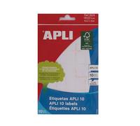 Apli Etui de 10 Etiquettes 16 x 22 mm Blanc