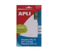 Apli Etui de 10 Etiquettes 53 X 100 mm Blanc