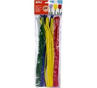 Apli - fil chenille, blister avec 50 pièces, couleurs assorties
