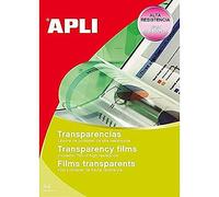 Apli Film transparent pour imprimante jet d'encre B/50 Transparent