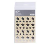 Apli Gommettes étoile 12 et 20 mm Argenté x 120