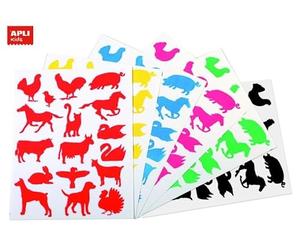 Apli Gommettes permanentes Animaux de la Ferme x 204