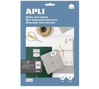 APLI Étiquettes Étui 440 – 48,5 x 25,4 mm – Permanent, Multi-usage, Coin droit – Blanc