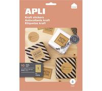 Apli Home - Adhésif Permanent - Kraft - A4 (210 X 297 Mm) 10 Étiquette(S) Boîte - Étiquettes