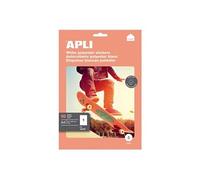 APLI Home - Polyester - adhésif permanent - blanc - A4 (210 x 297 mm) 10 étiquette(s) dossier avec eurohole - étiquettes résistantes aux intempéries