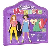 APLI Jeu magnétique Kids 17201 Fashion – Set de 42 magnets – Multicolore