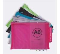 APLI - Jeu de sacs - A6 - nylon - gris, noir, vert clair, bleu ciel, Fuchsia G